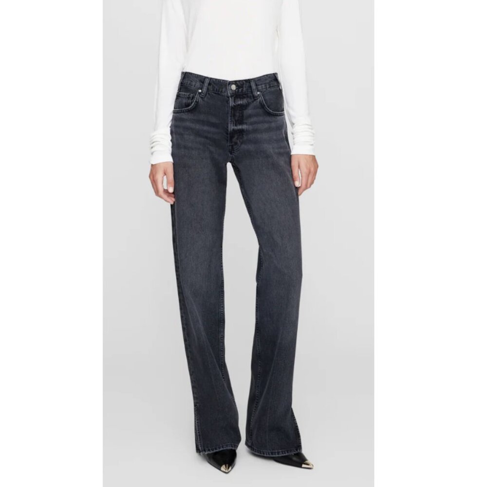 Anine Bing Grey Straight leg Jean